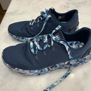 No Bull Ripstop Runner (Navy Wild Ocean) Women 9.5, Men 8